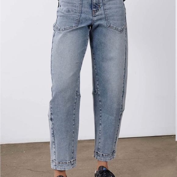 RUTI Barrel. Light Blue Denim Jeans - Picture 7 of 7